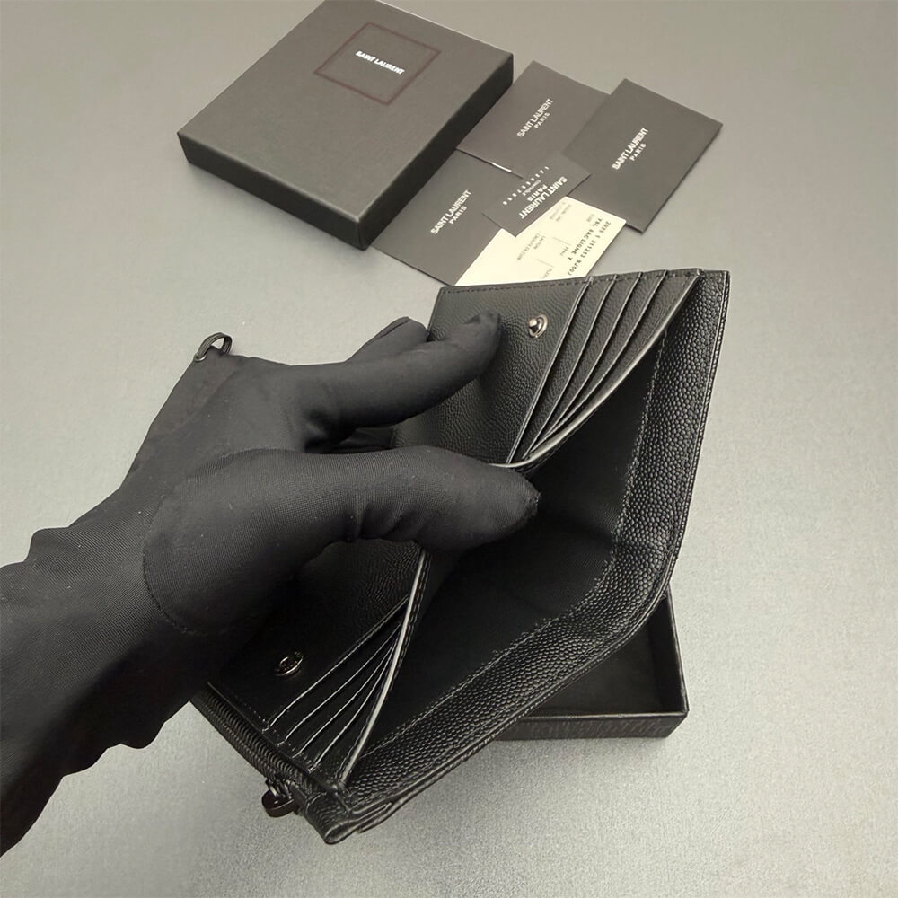 CASSANDRE MATELASS?? Fragments bi-fold wallet in grain de poudre leather(HIGH-END GRADE)
