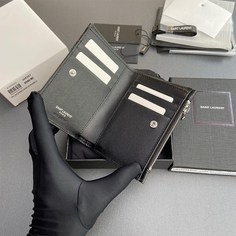 CASSANDRE MATELASS?? Fragments bi-fold wallet in grain de poudre leather(HIGH-END GRADE)