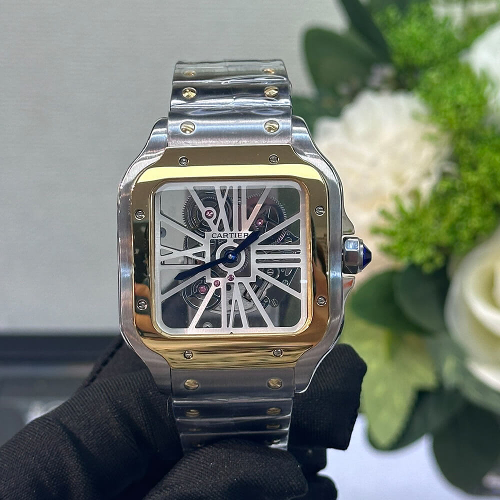 Ca*t1er Santos Skeleton Watch