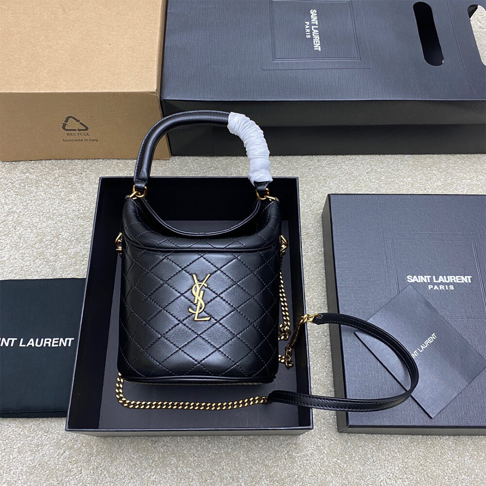 Y51 GABY BUCKET BAG IN LAMBSKIN