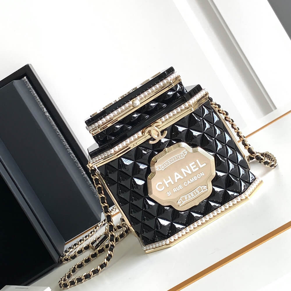 Ch**el TEA BOX MINAUDIERE(HIGH-END GRADE)