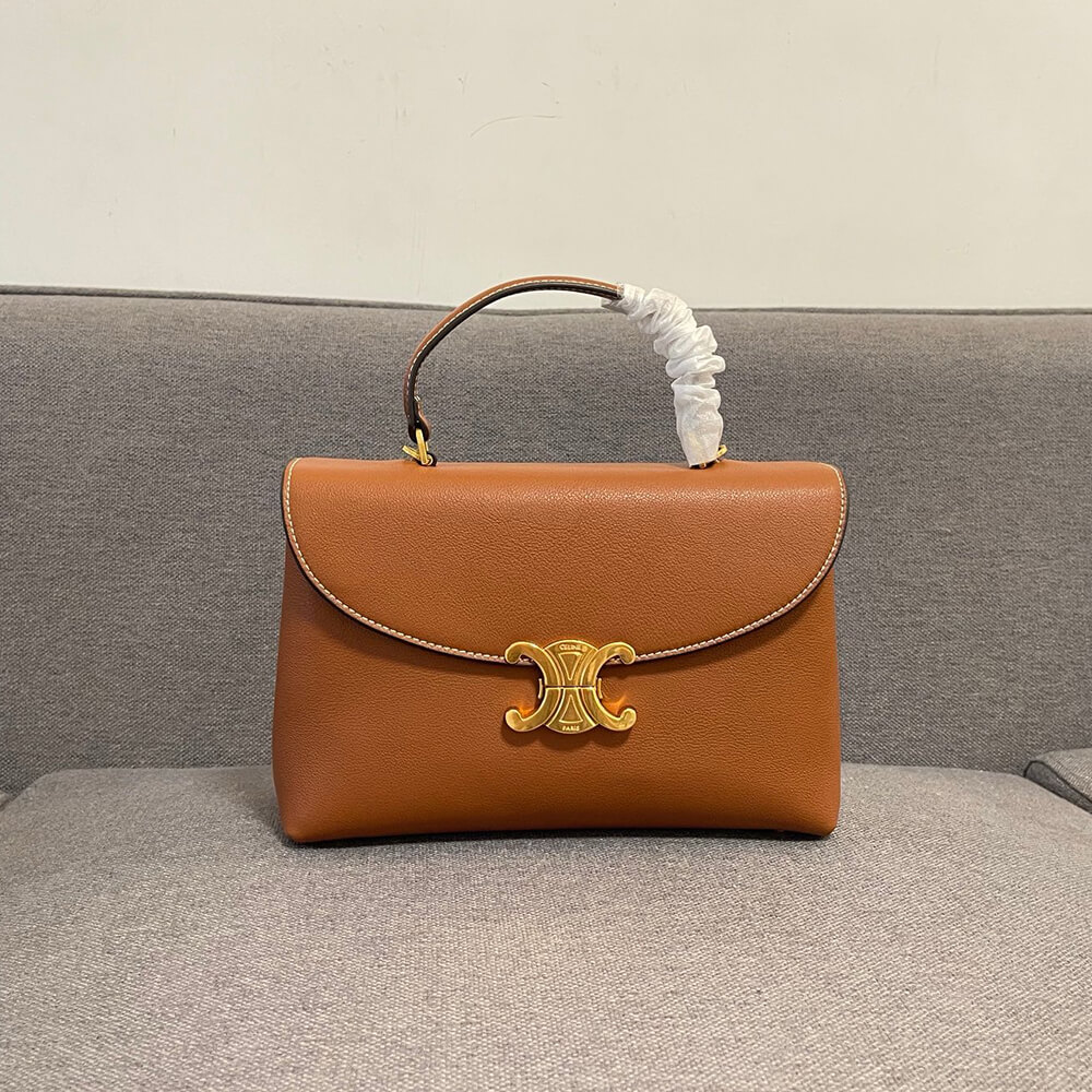 Ce1i*e MEDIUM NINO BAG IN S*pPLE CALFSKIN