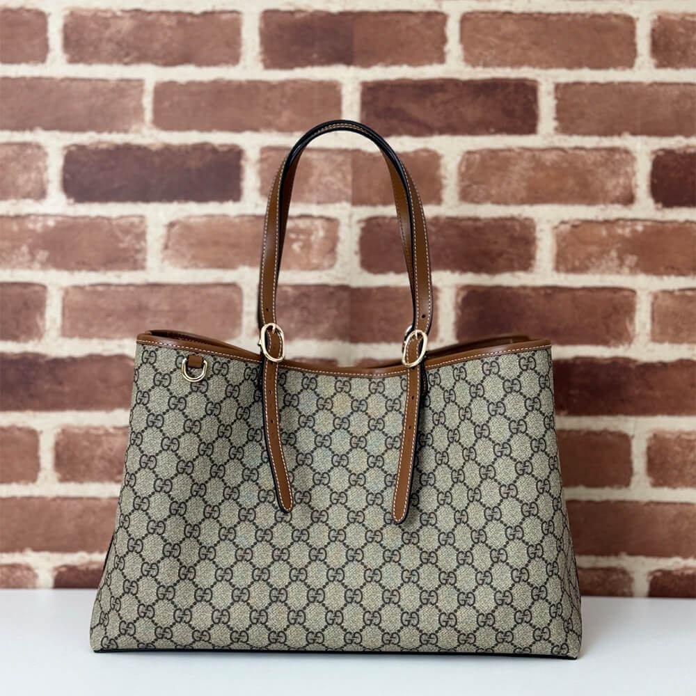 GG Emblem large tote bag