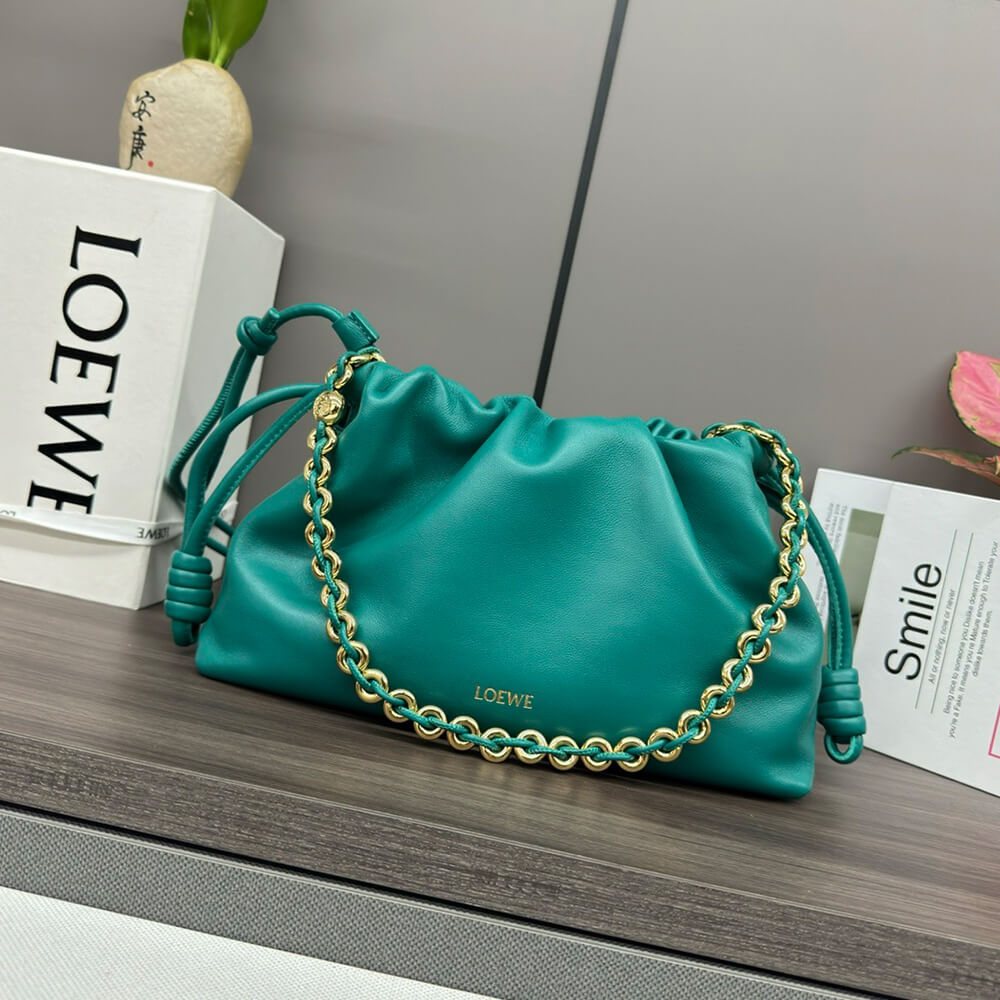 L0ew* Medium Flamenco purse in mellow nappa lambskin