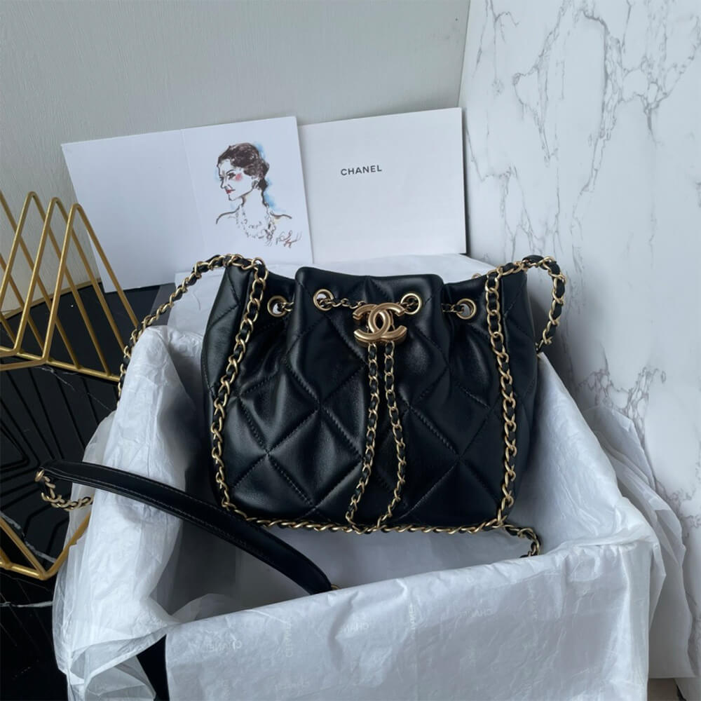 Ch**el Small Bucket Bag(HIGH-END GRADE)