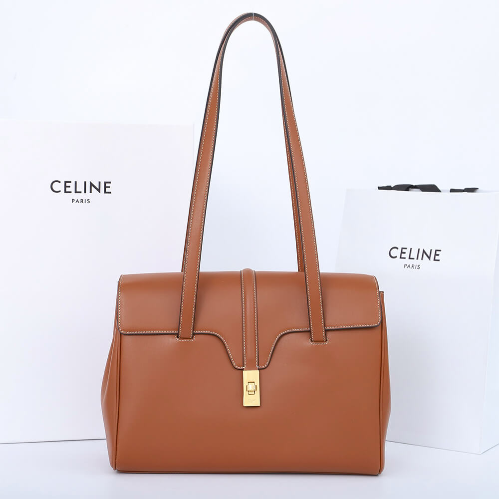 Ce1i*e Medium Soft 16 Bag in Calfskin(HIGH-END GRADE)