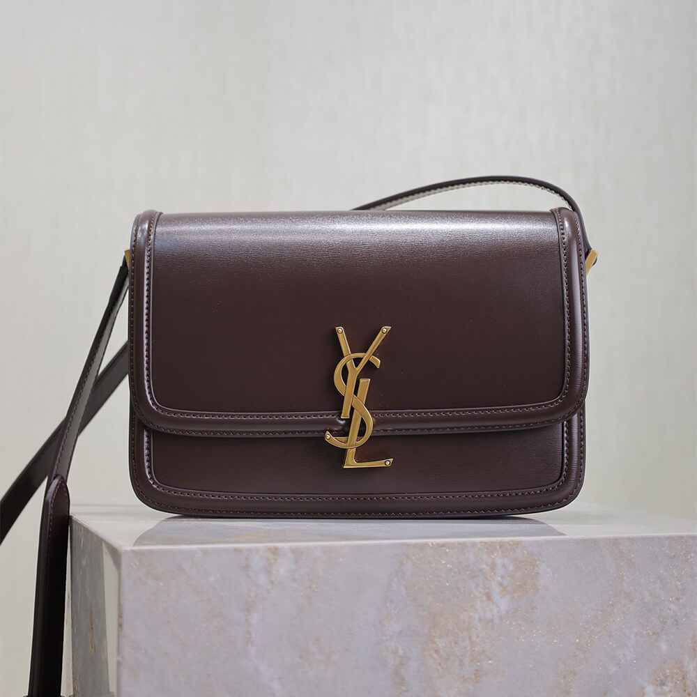 Y51 SOLFERINO MEDIUM SATCHEL IN BOX Sa1nt Lau*nt(HIGH-END GRADE)