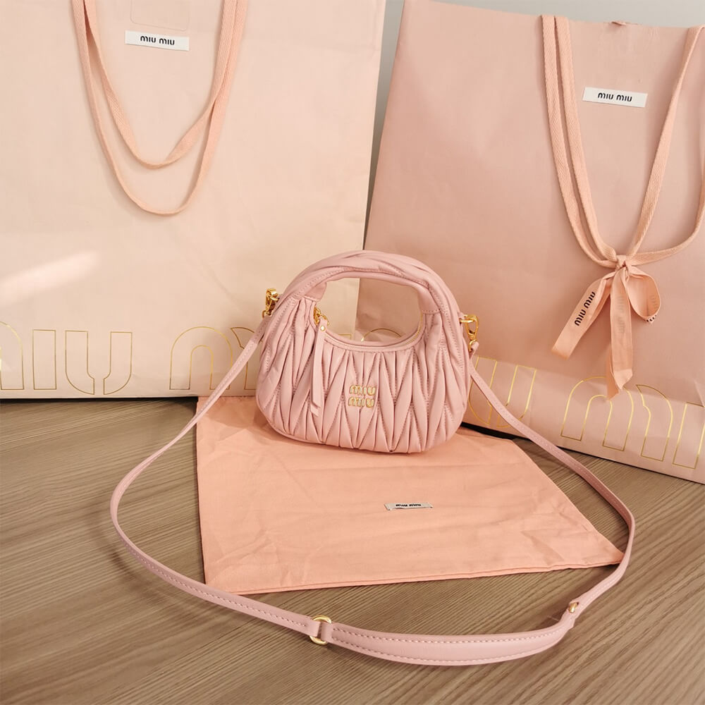 Mini Wander matelass?? nappa leather hobo bag(high-end grade)