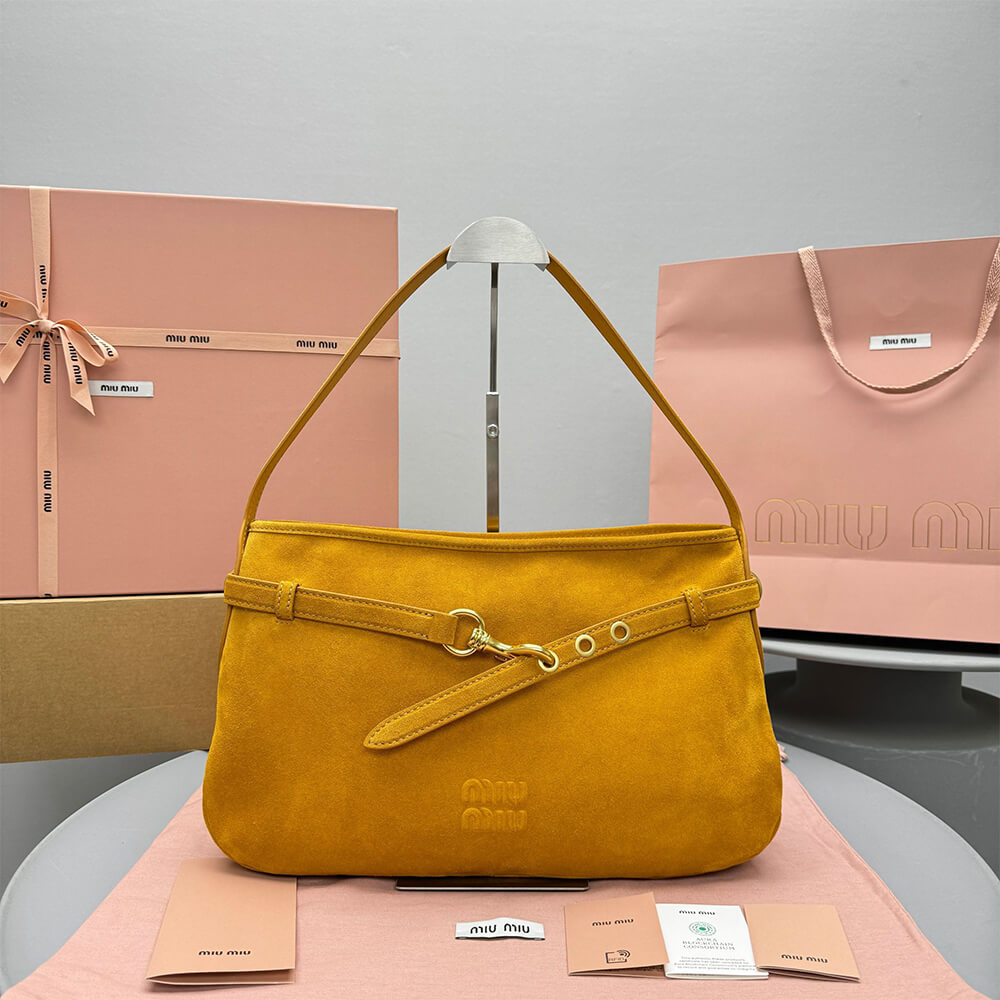 M1um1u Medium Aventure suede bag(HIGH-END GRADE)