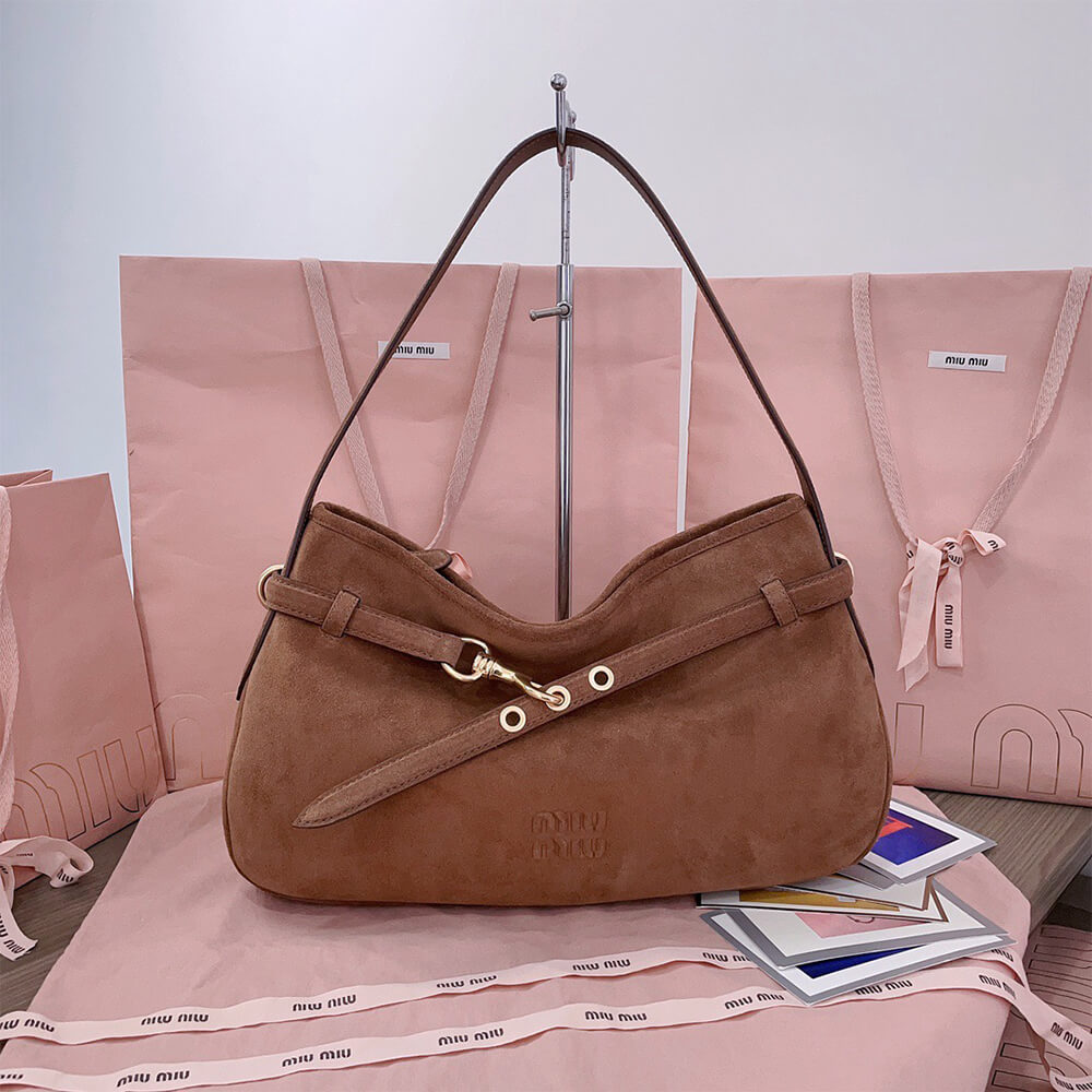 M1um1u Medium Aventure suede bag(HIGH-END GRADE)