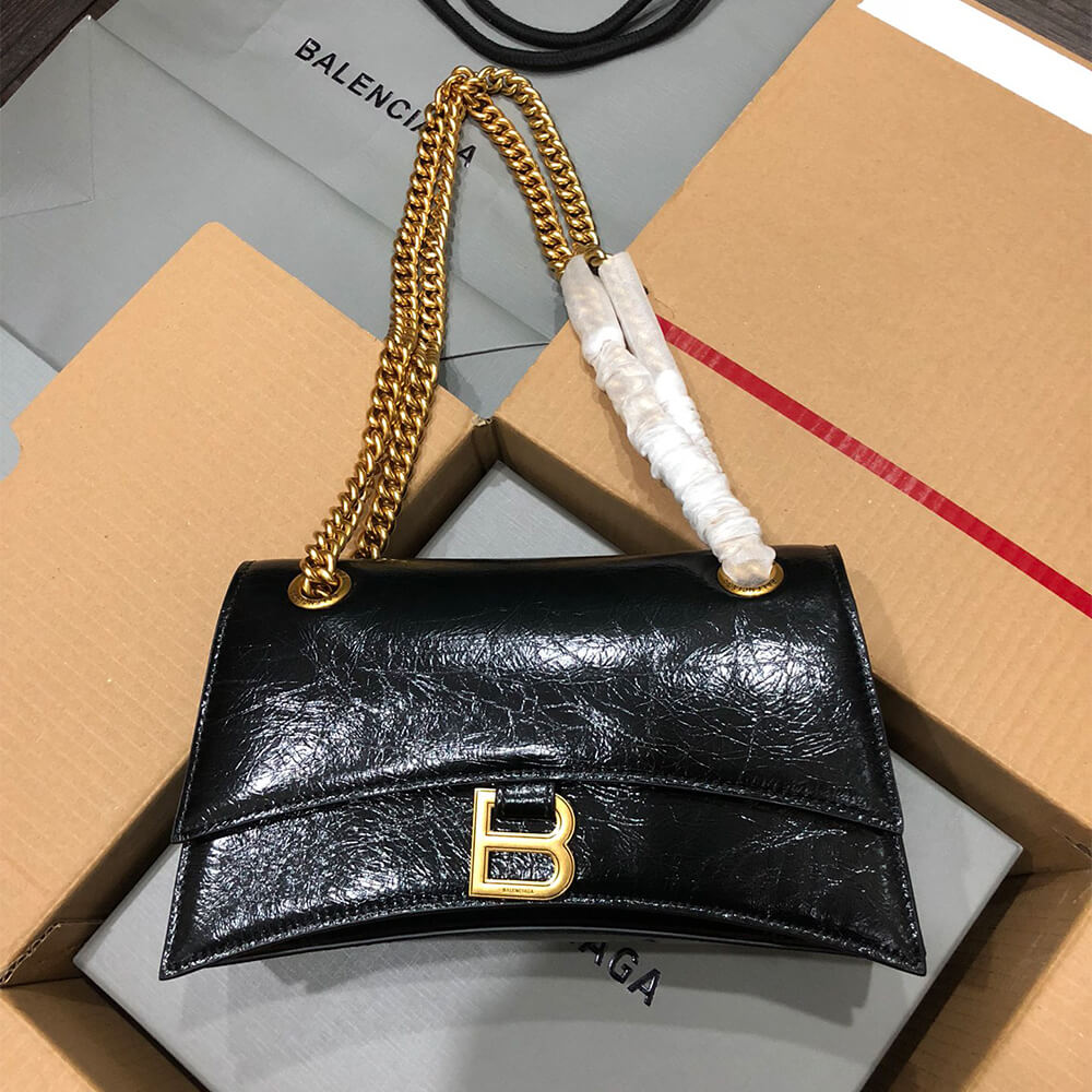 Ba1en*iaga Women’s Crush Chain Bag Small(HIGH-END GRADE)