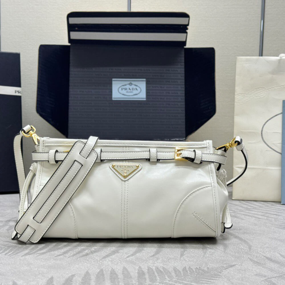Pra*a Bonnie small leather shoulder bag(HIGH-END GRADE)