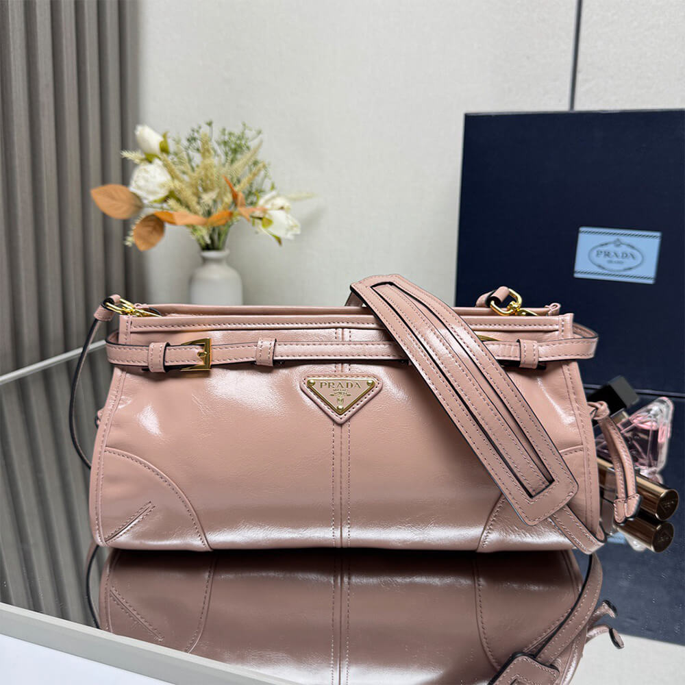 Pra*a Bonnie small leather shoulder bag(HIGH-END GRADE)