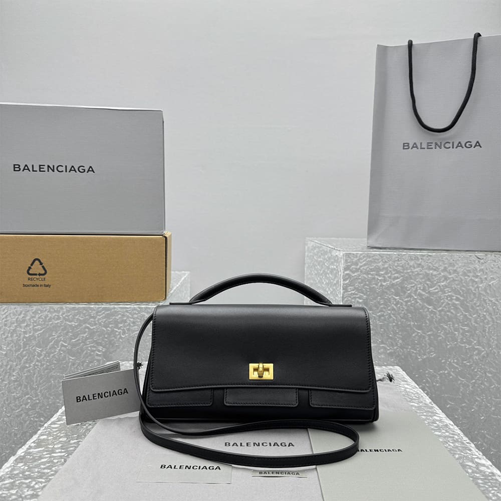Ba1en*iaga Women’s Bel Air Clutch On Strap Small(HIGH-END GRADE)