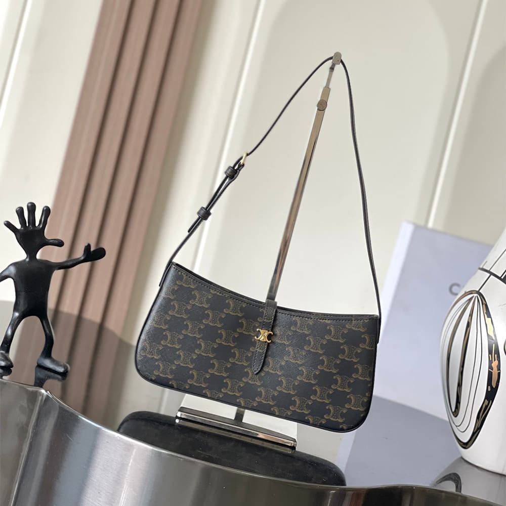 Ce1i*e TINA SHOULDER BAG IN Triomphe canvas