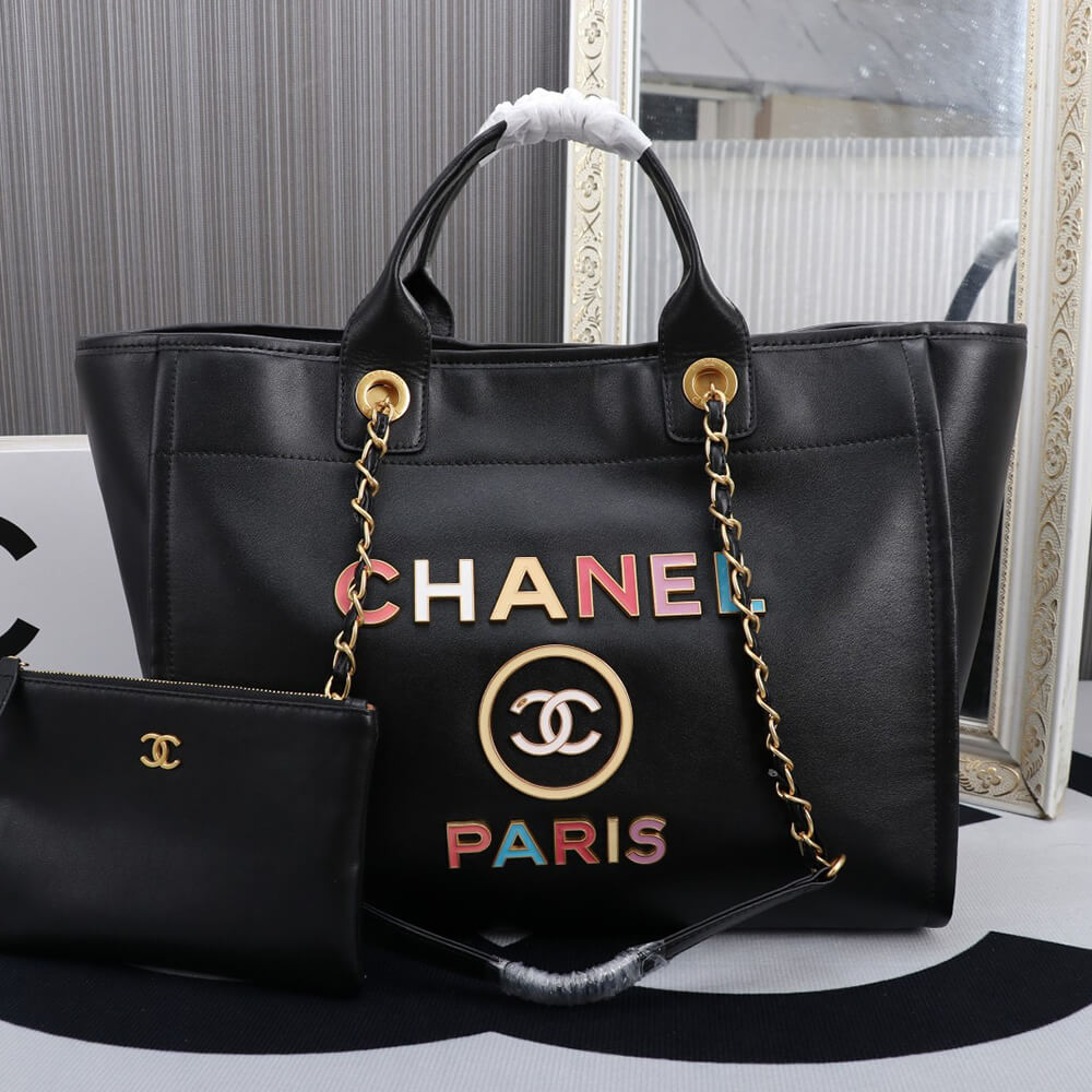 Ch**el LARGE DEAUVILLE TOTE