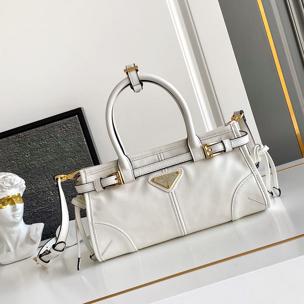 Pra*a Bonnie leather mini handbag(HIGH-END GRADE)