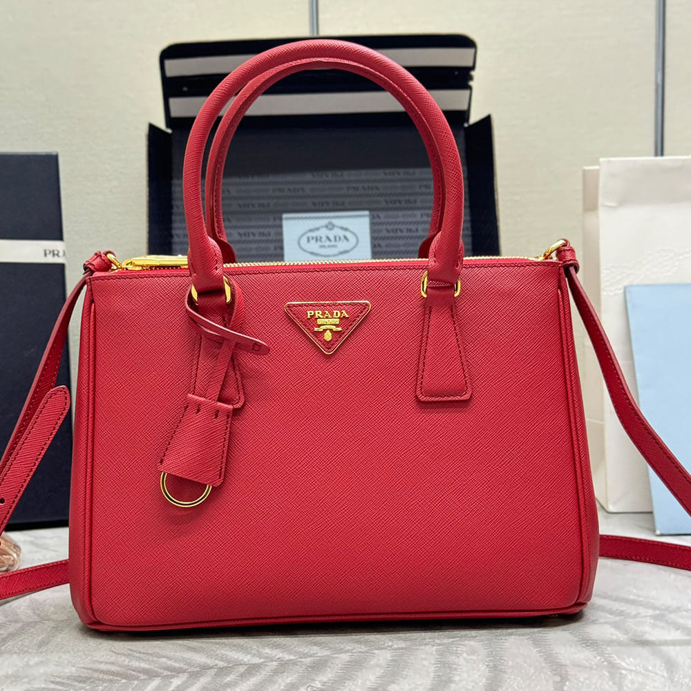 Pra*a Galleria medium Saffiano leather bag(HIGH-END GRADE)