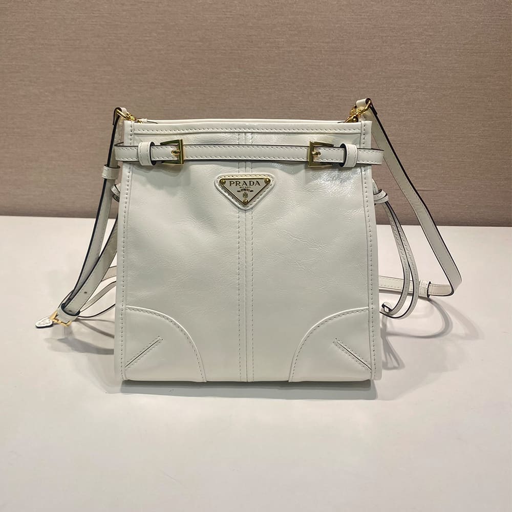 Pra*a Bonnie leather mini shoulder bag(HIGH-END GRADE)