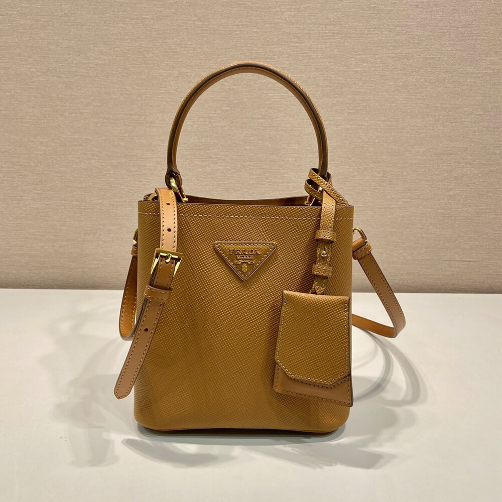 Pra*a Panier Saffiano Leather Mini Bag(high-end grade)
