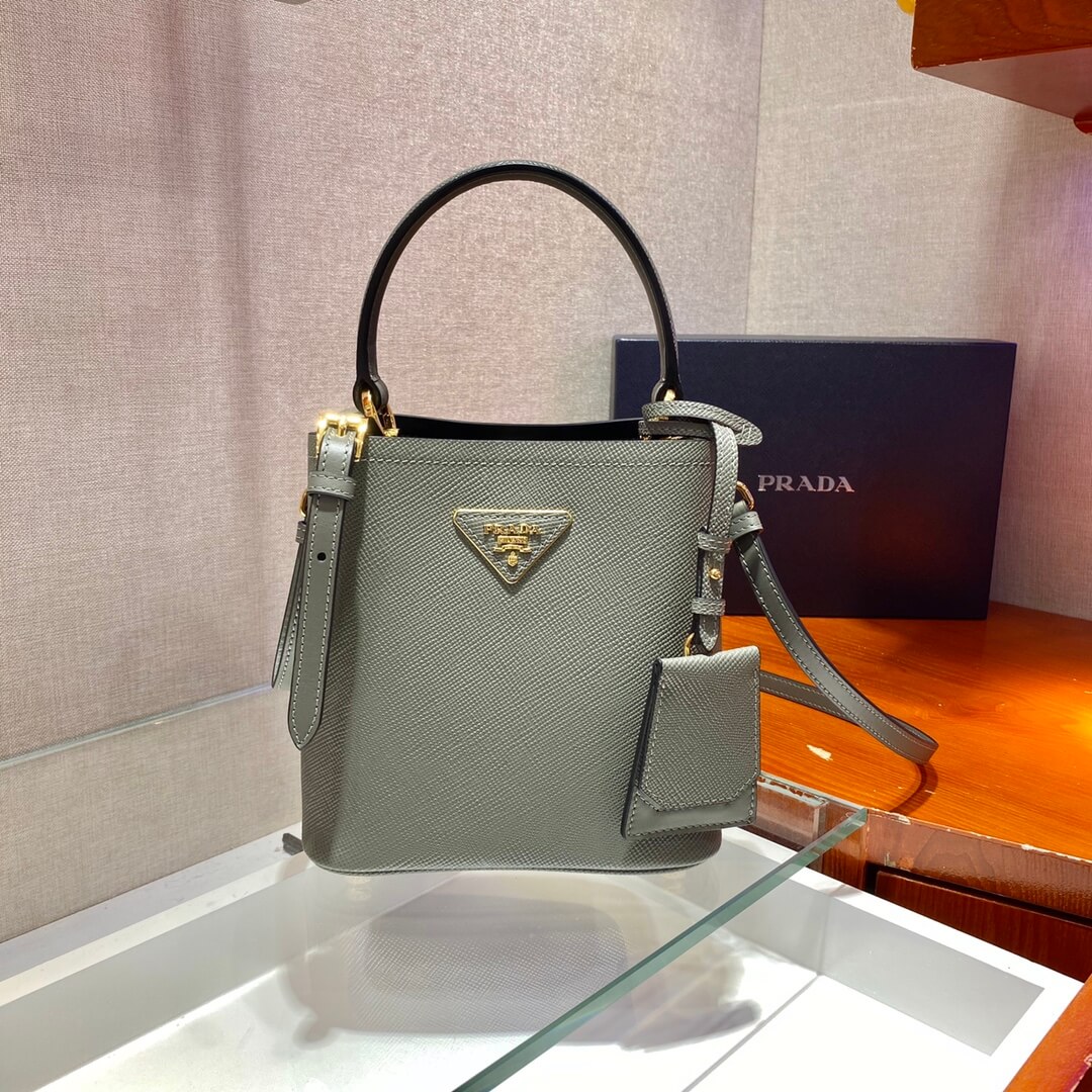 Pra*a Panier Saffiano Leather Mini Bag(high-end grade)
