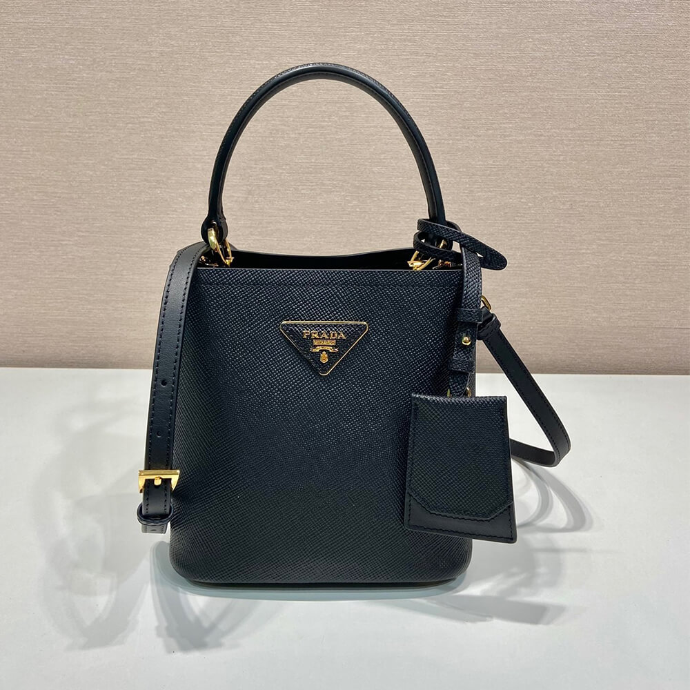 Pra*a Panier Saffiano Leather Mini Bag(high-end grade)