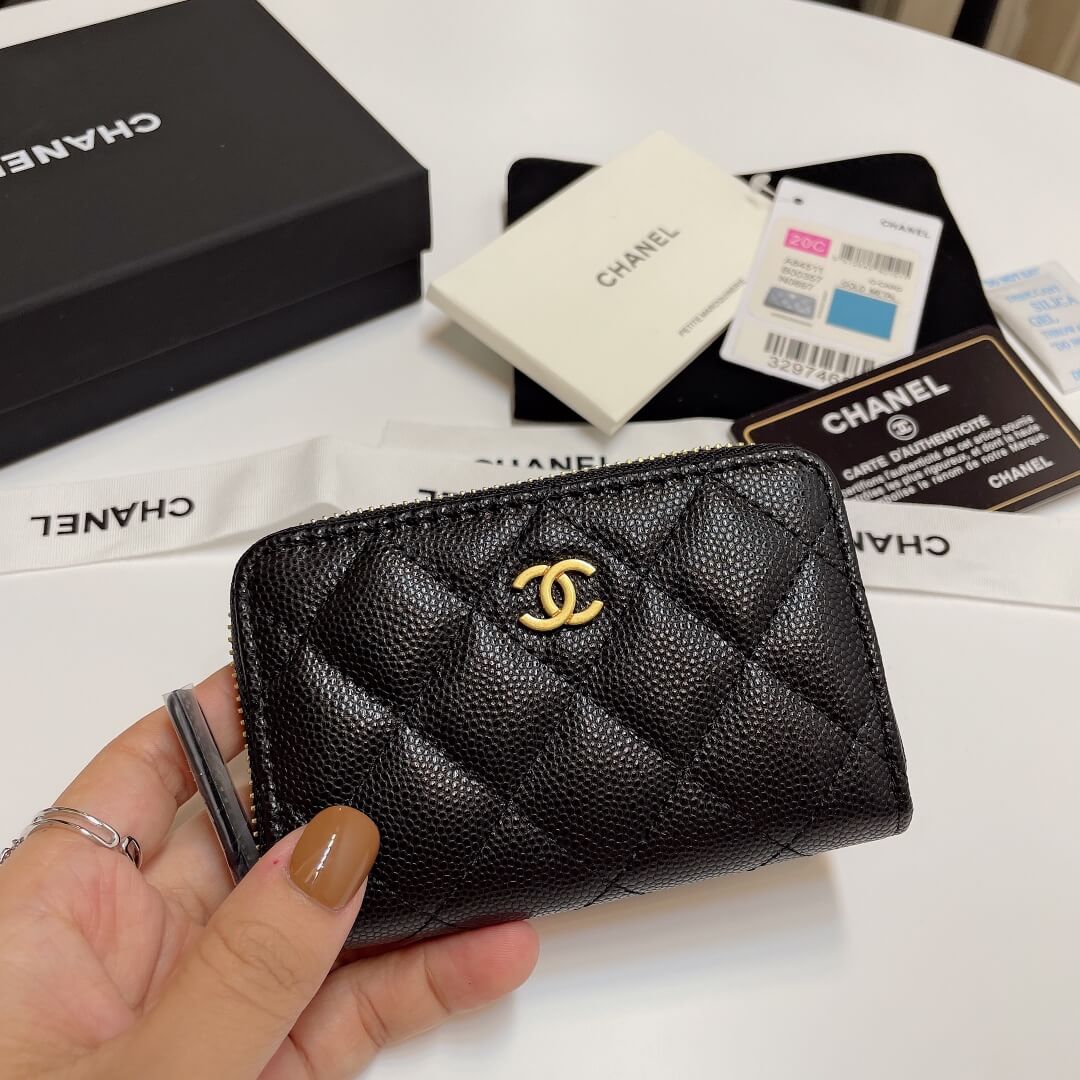 Ch**el Classic Zipper Coin Wallet