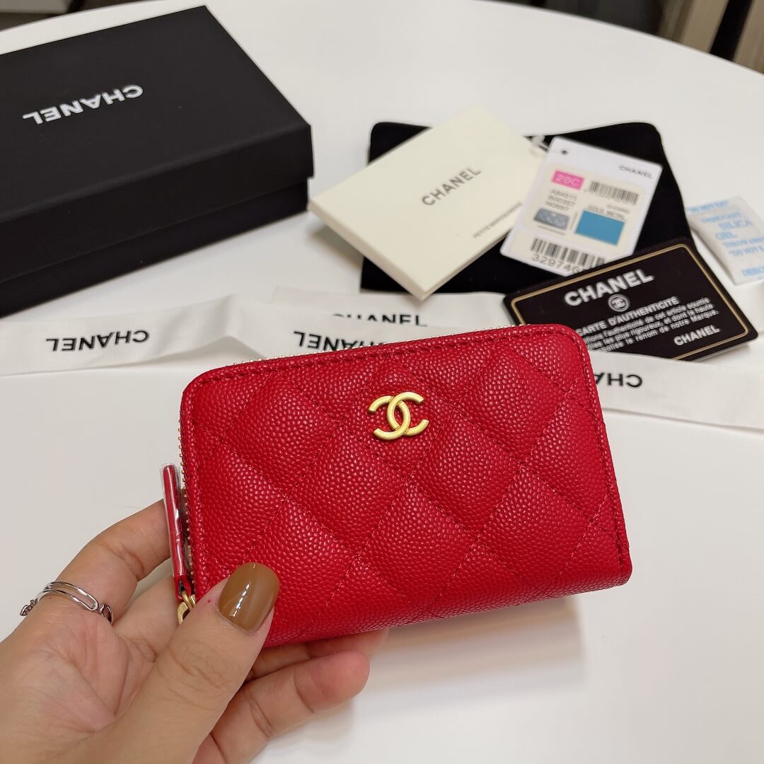 Ch**el Classic Zipper Coin Wallet
