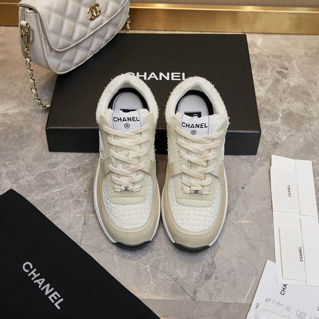 Ch**el tweed sneakers