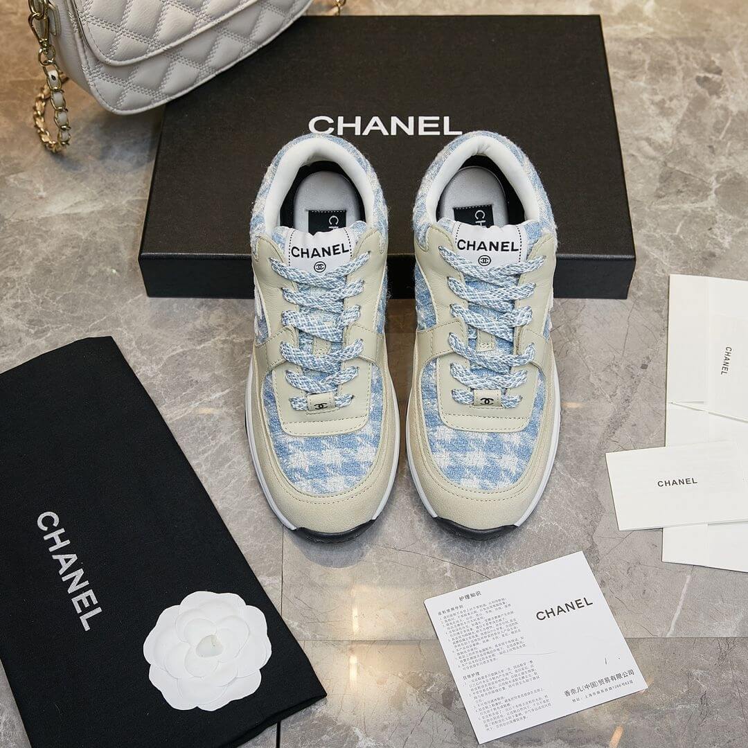 Ch**el tweed sneakers