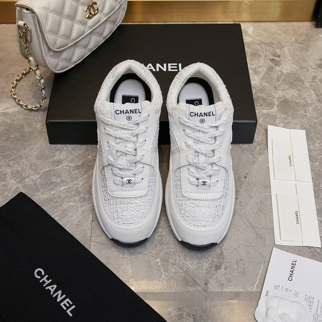 Ch**el tweed sneakers