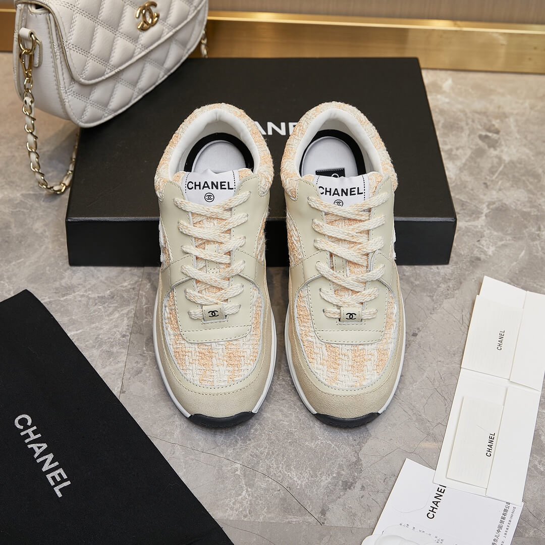 Ch**el tweed sneakers