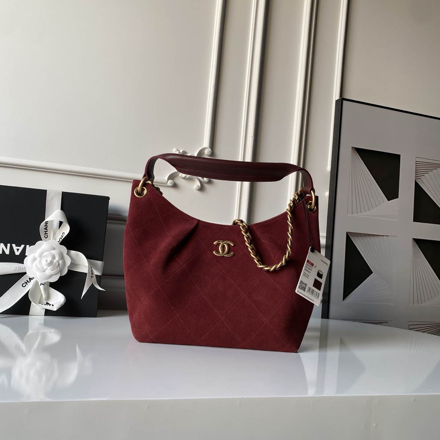 Ch**el Large Hobo Bag(HIGH-END GRADE)