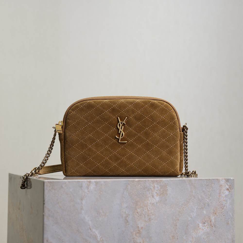 Y51 GABY zipped pouch in suede