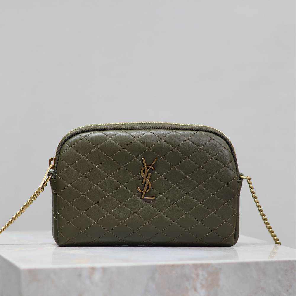 Y51 GABY ZIPPERED POUCH IN LAMBSKIN
