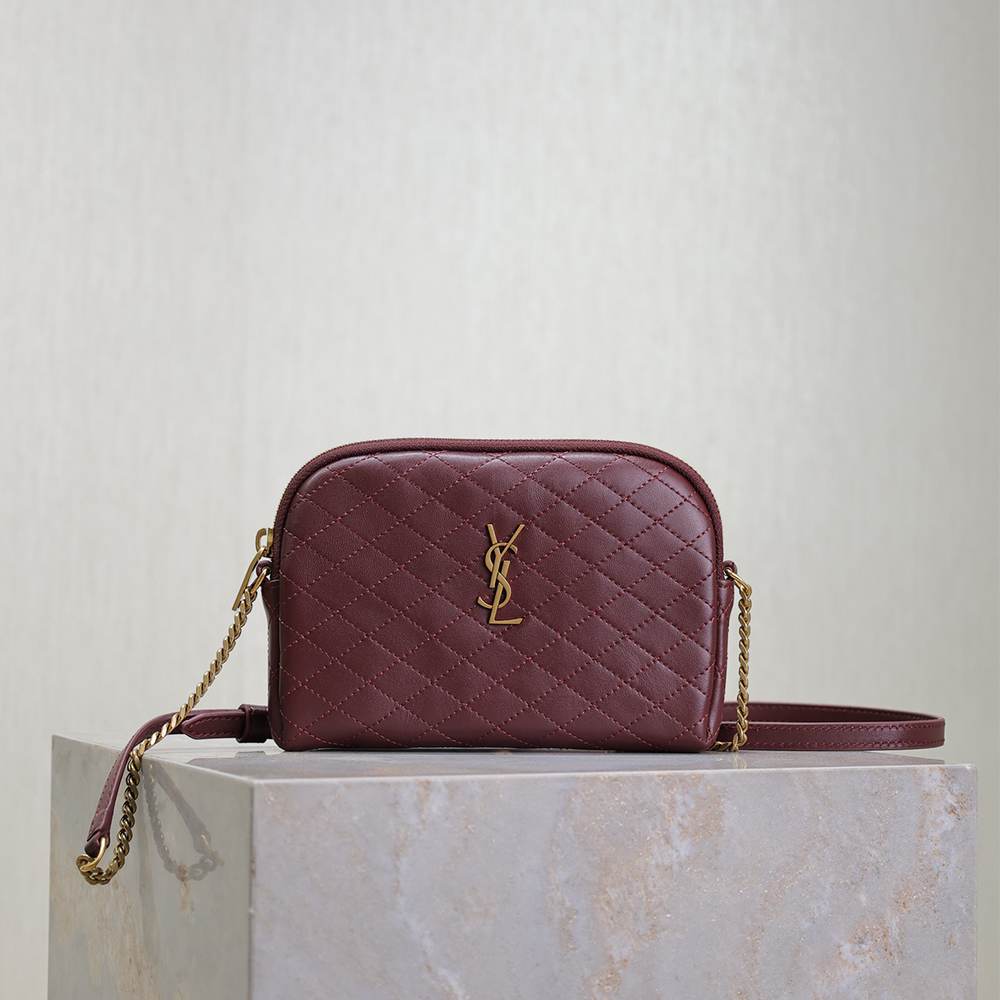 Y51 GABY ZIPPERED POUCH IN LAMBSKIN