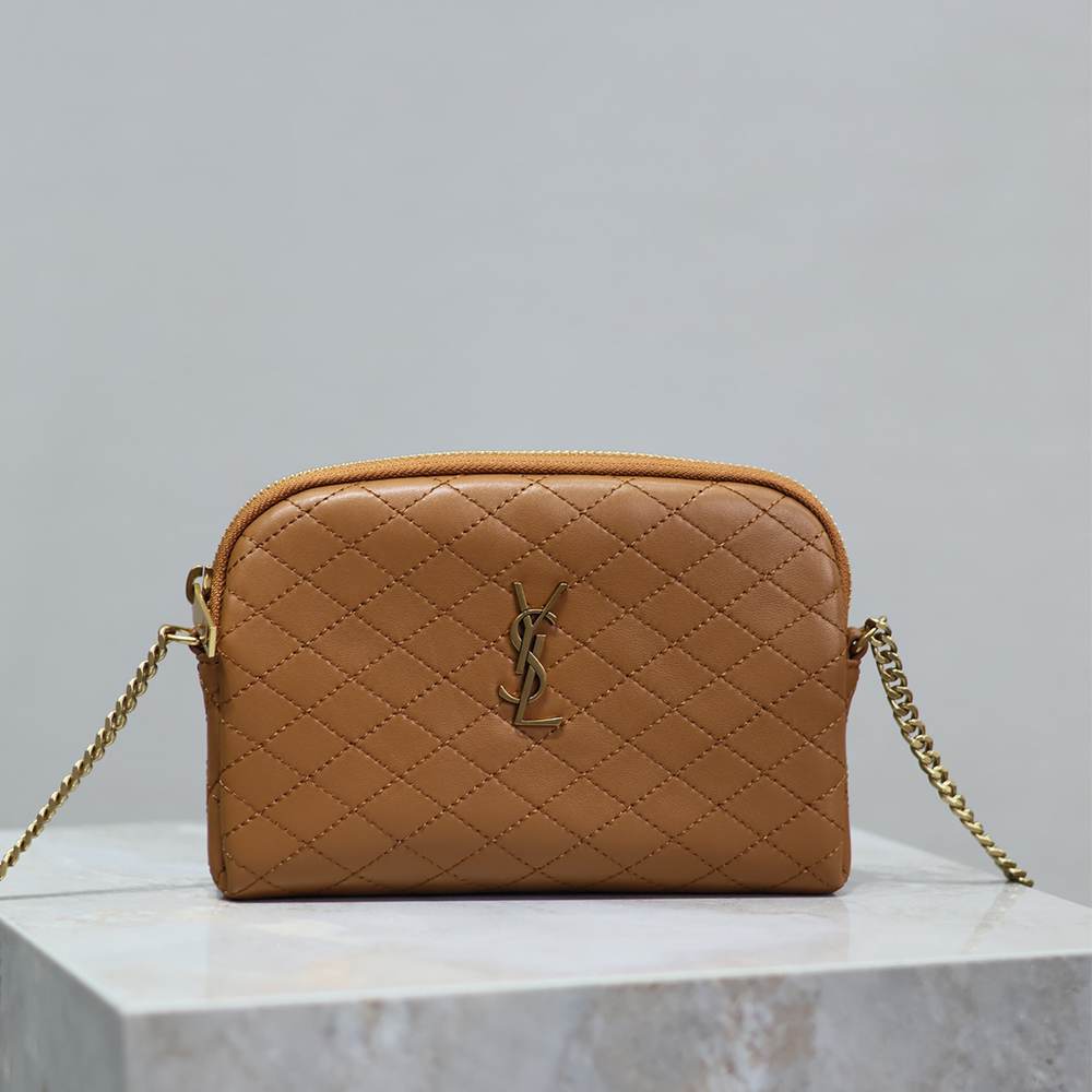Y51 GABY ZIPPERED POUCH IN LAMBSKIN