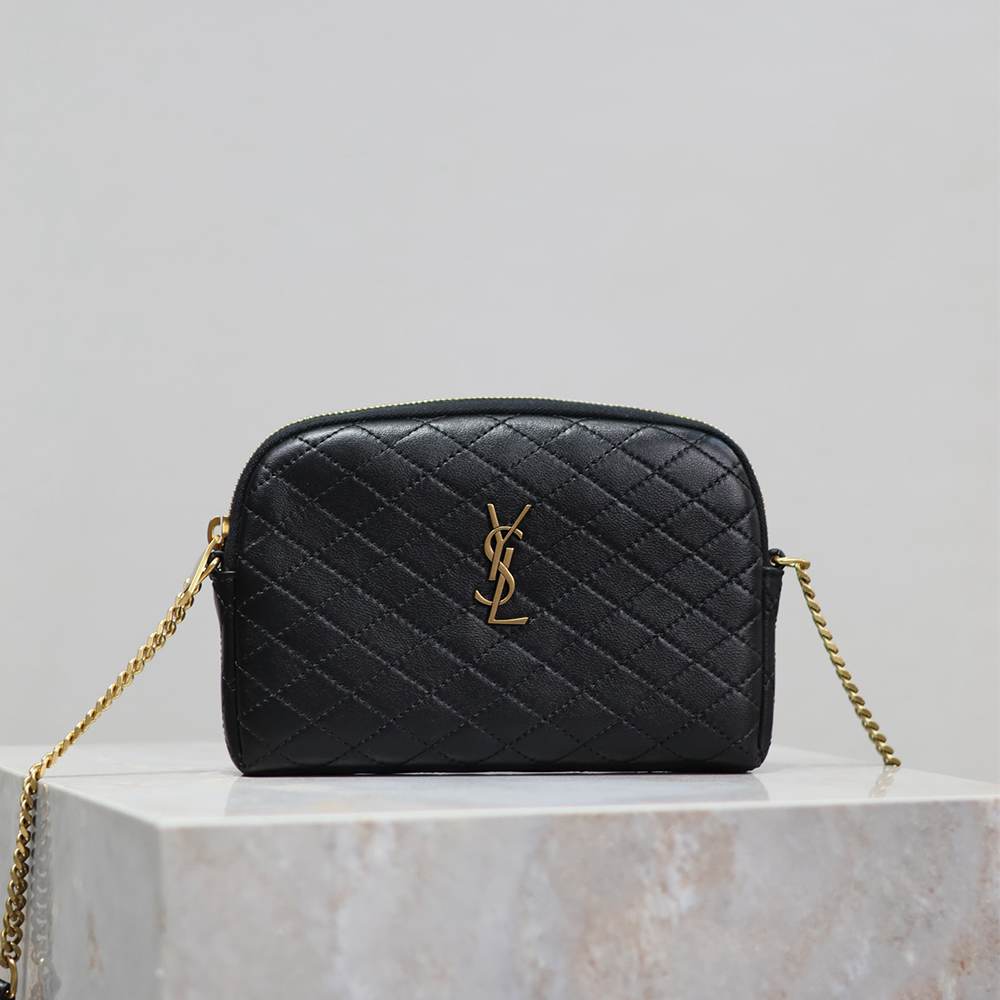 Y51 GABY ZIPPERED POUCH IN LAMBSKIN