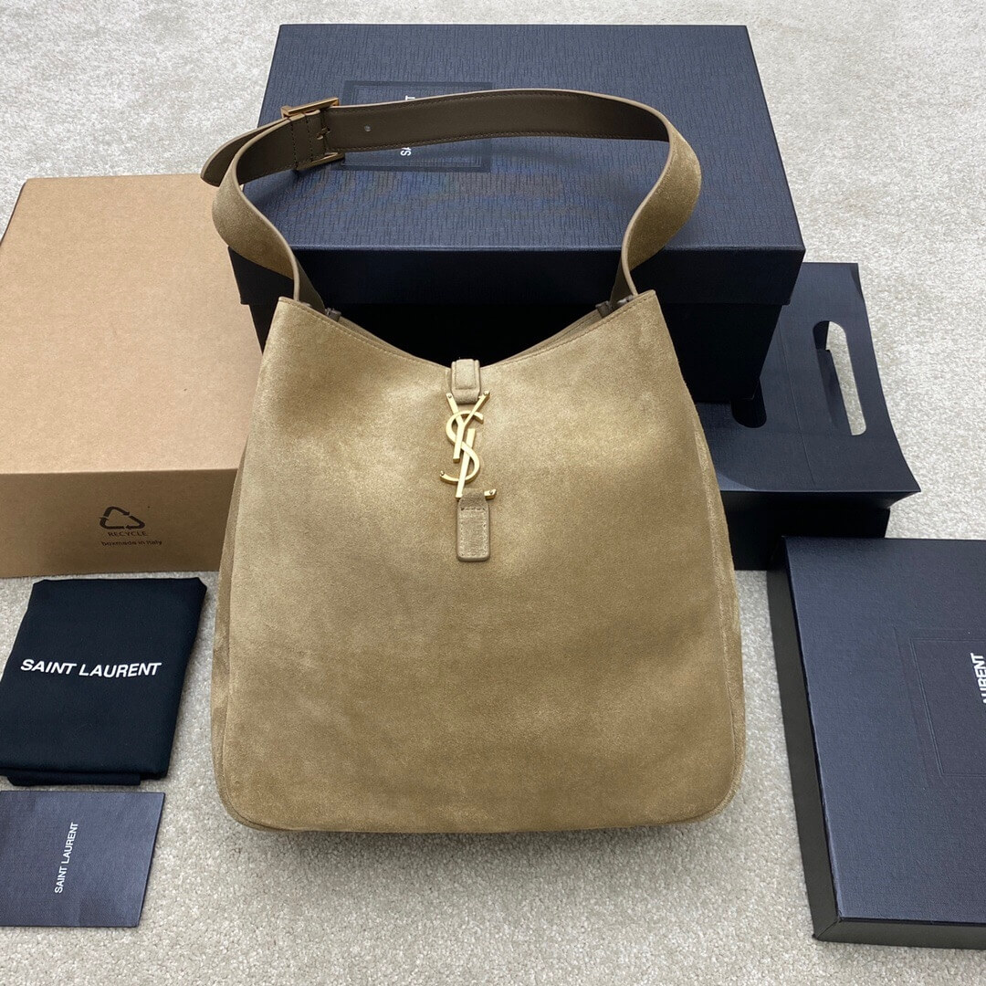 Y51 Large LE 5 À 7 bag in soft suede
