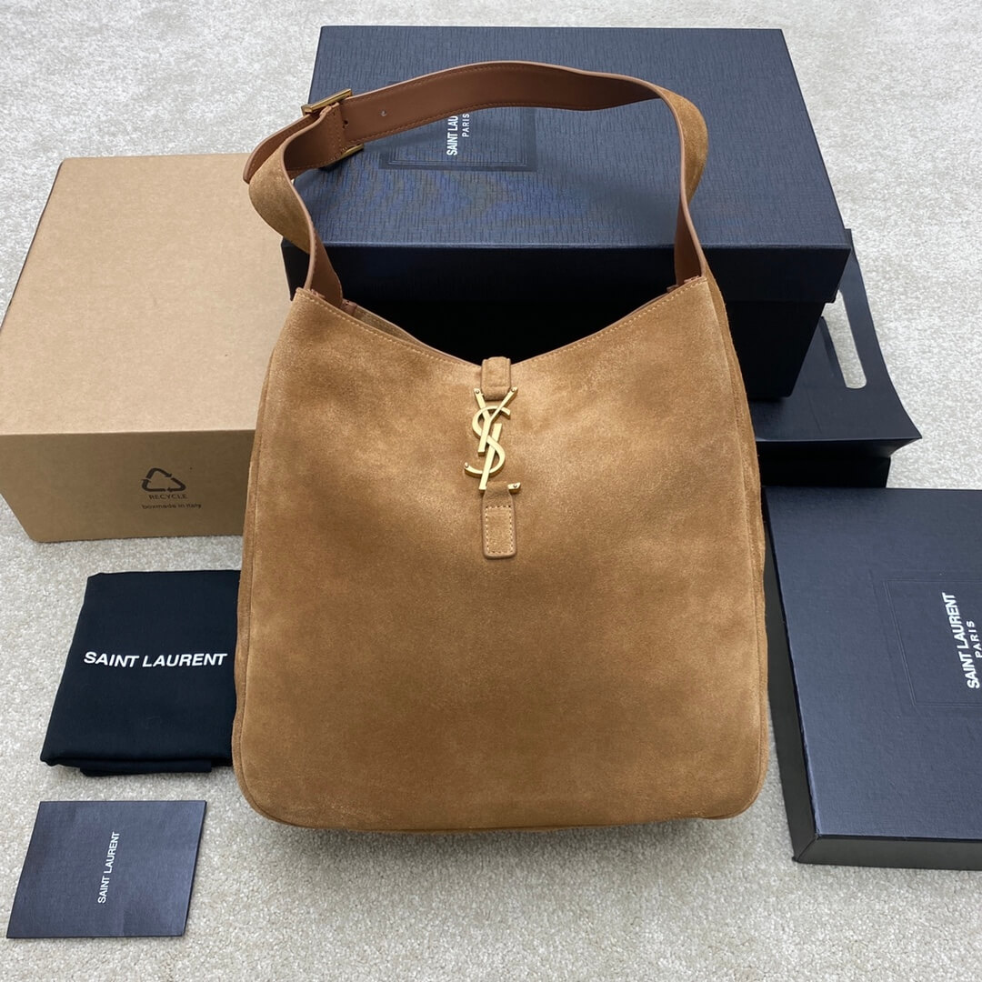 Y51 Large LE 5 À 7 bag in soft suede
