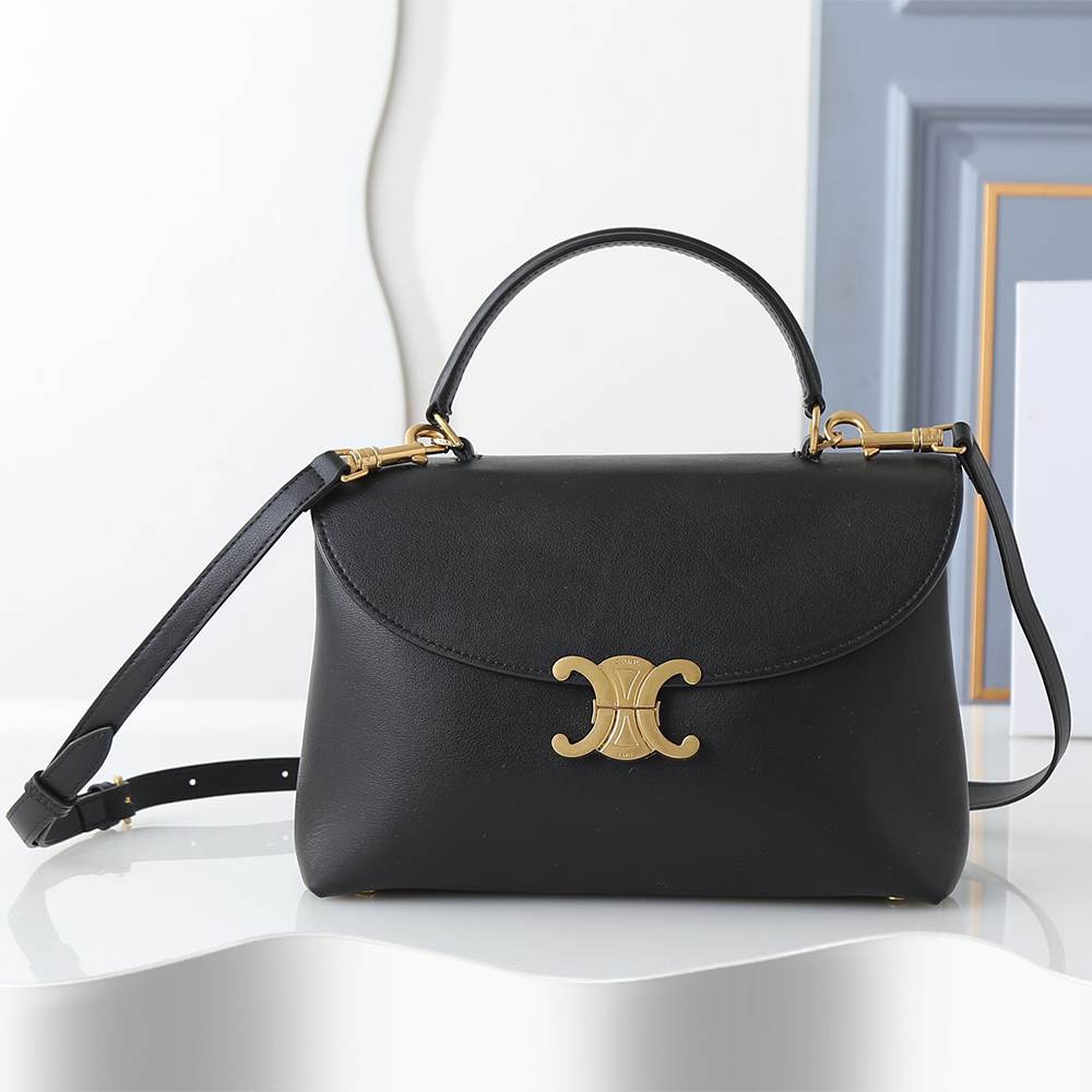 Ce1i*e MEDIUM NINO BAG IN S*pPLE GRAINED CALFSKIN(HIGH-END GRADE)