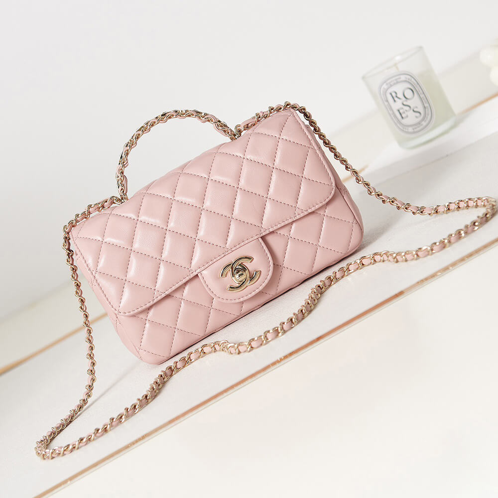 Ch**el Mini Flap With Top Handle