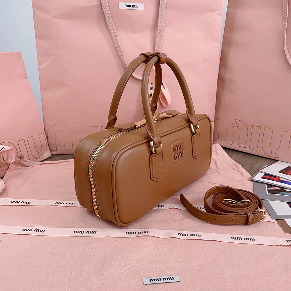 M1um1u Large Arcadie Leather Bag(HIGH-END GRADE)