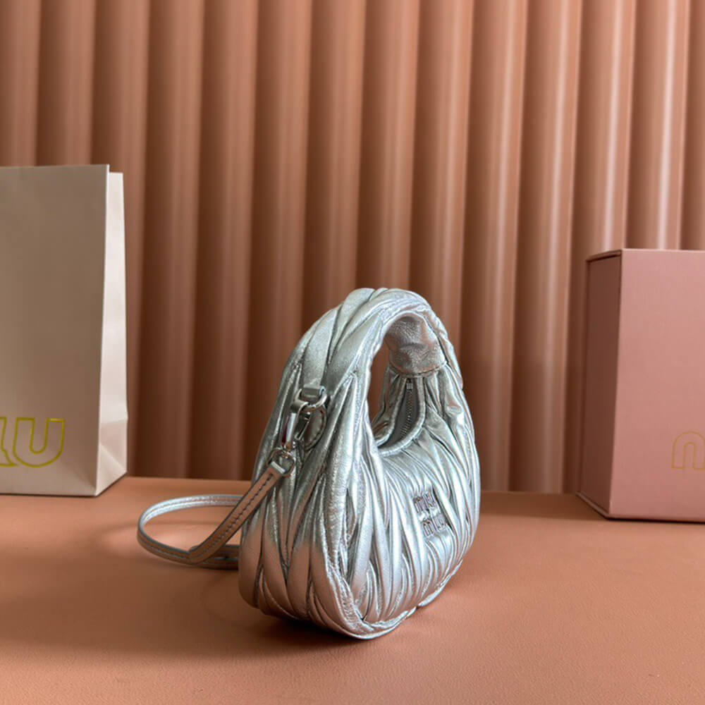 Mini Wander matelass?? nappa leather hobo bag(high-end grade)