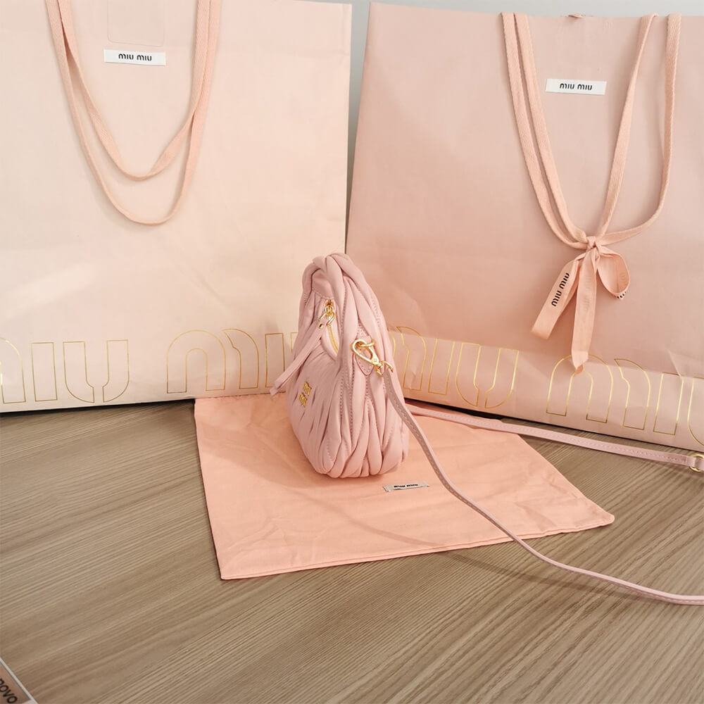 Mini Wander matelass?? nappa leather hobo bag(high-end grade)