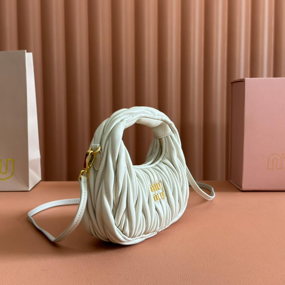 Mini Wander matelass?? nappa leather hobo bag(high-end grade)