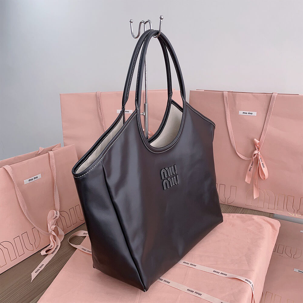 M1um1u LARGE IVY LEATHER BAG(HIGH-END GRADE)