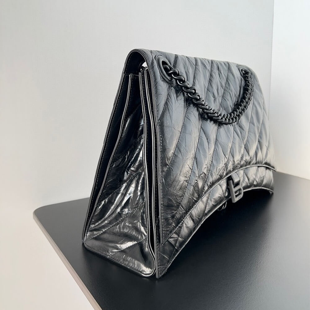 Ba1en*iaga Women’s Crush Chain Bag Large(HIGH-END GRADE)
