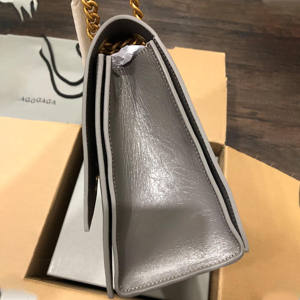 Ba1en*iaga Women’s Crush Chain Bag Medium(HIGH-END GRADE)