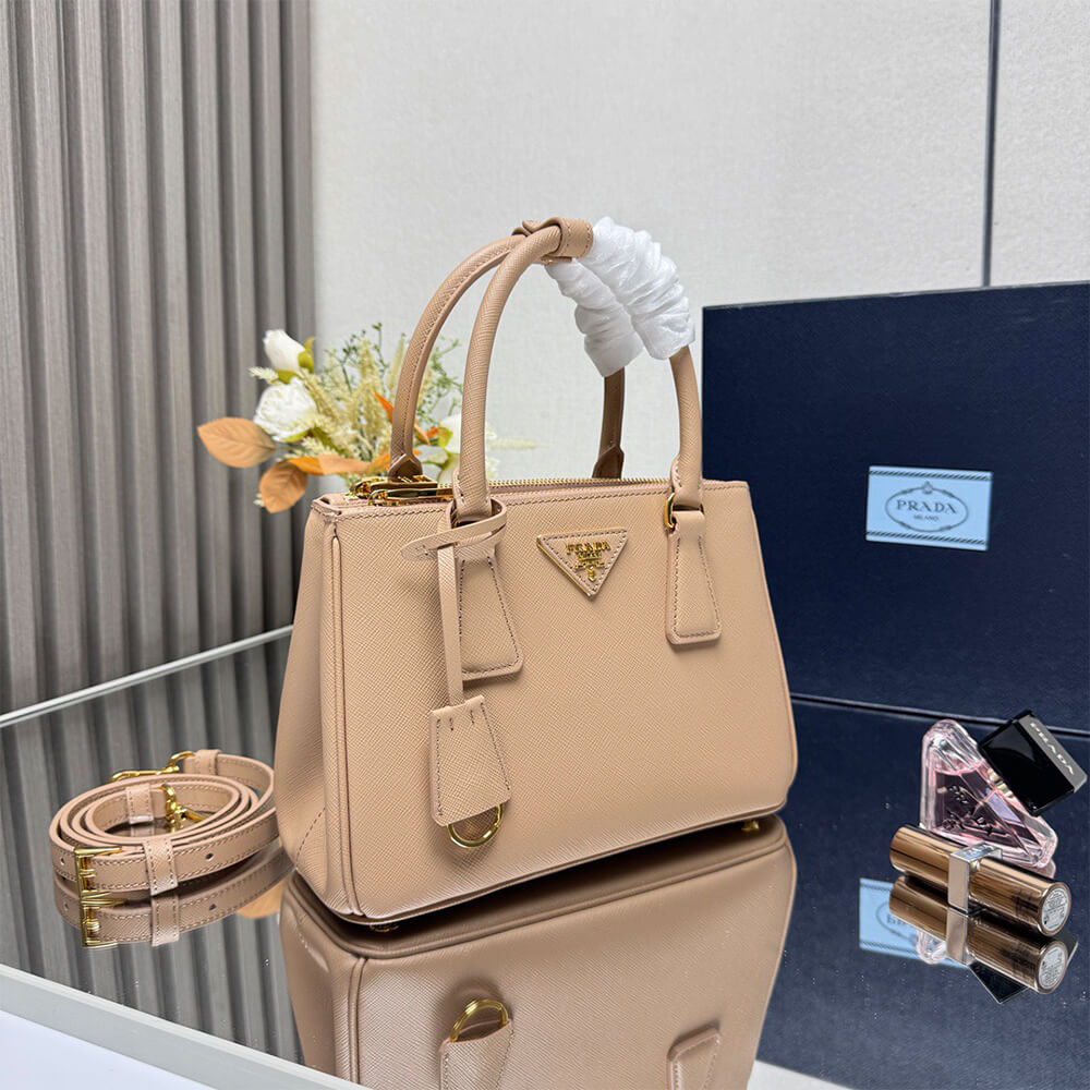 Pra*a Small Pra*a Galleria Saffiano leather bag(HIGH-END GRADE)